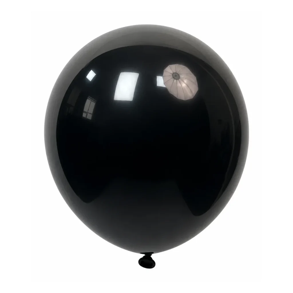 10 inch black matte balloon