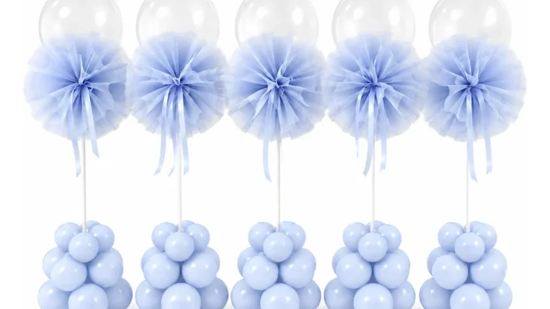 Light Blue Balloon Floor Column wholesale party balloon image 1