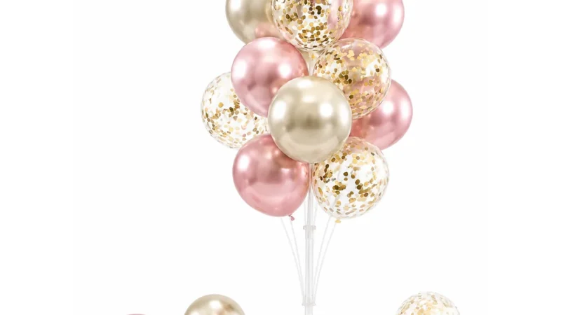 Metallic Confetti Balloon Floor Column wholesale party balloon image 1