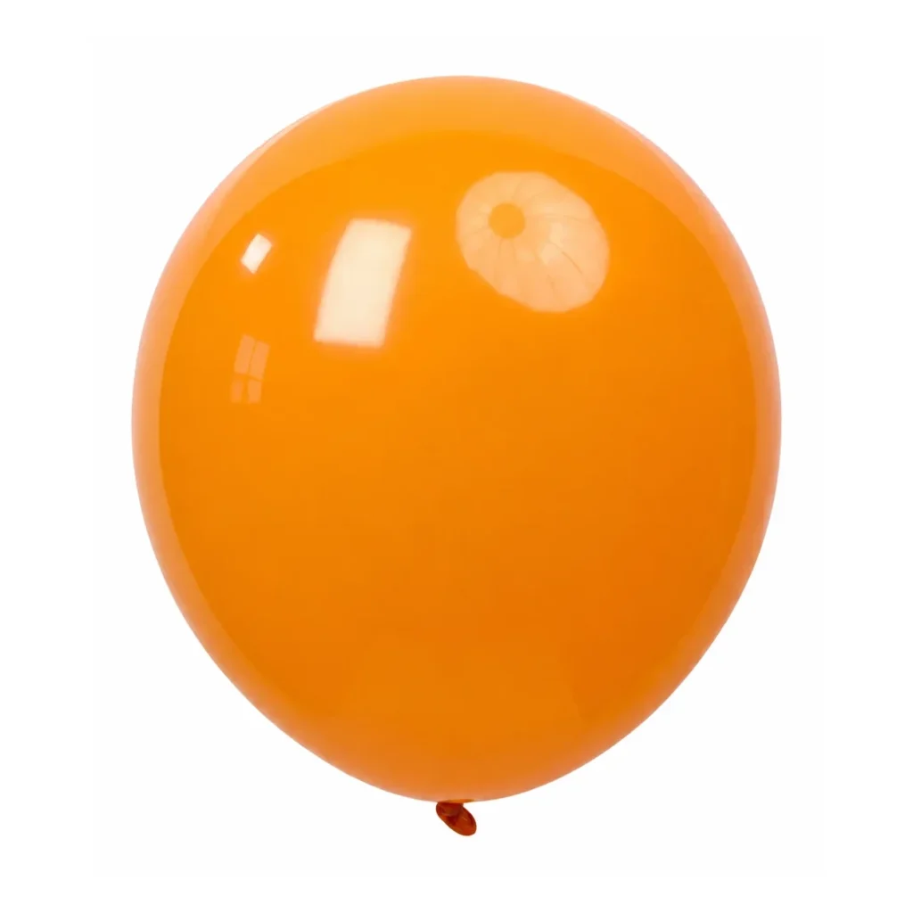 10 inch orange matte balloon