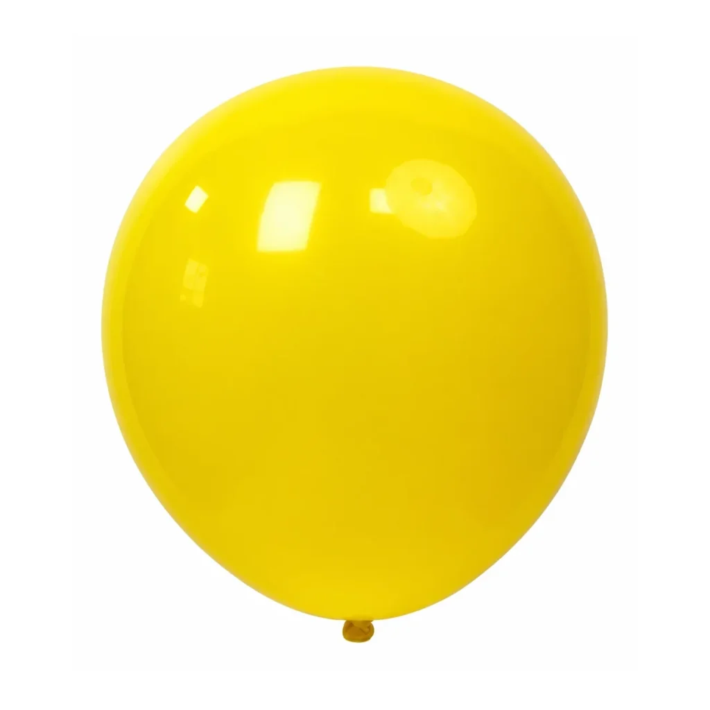 10 inch yellow matte balloon