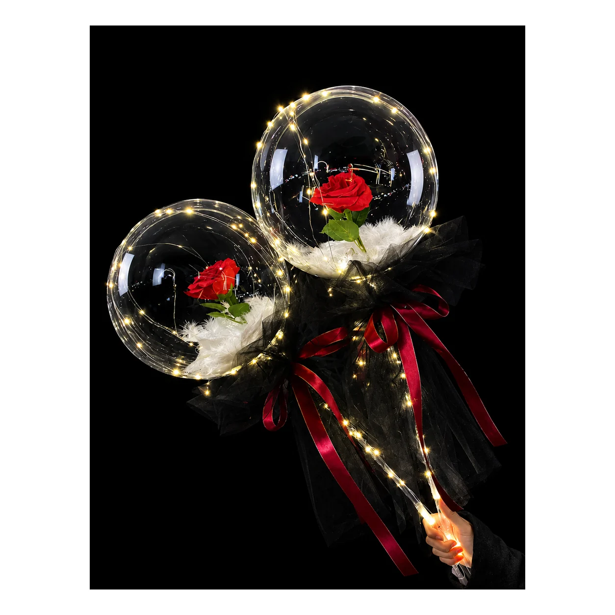 Rose Bubble Balloons wholesale bubble balloon image 1