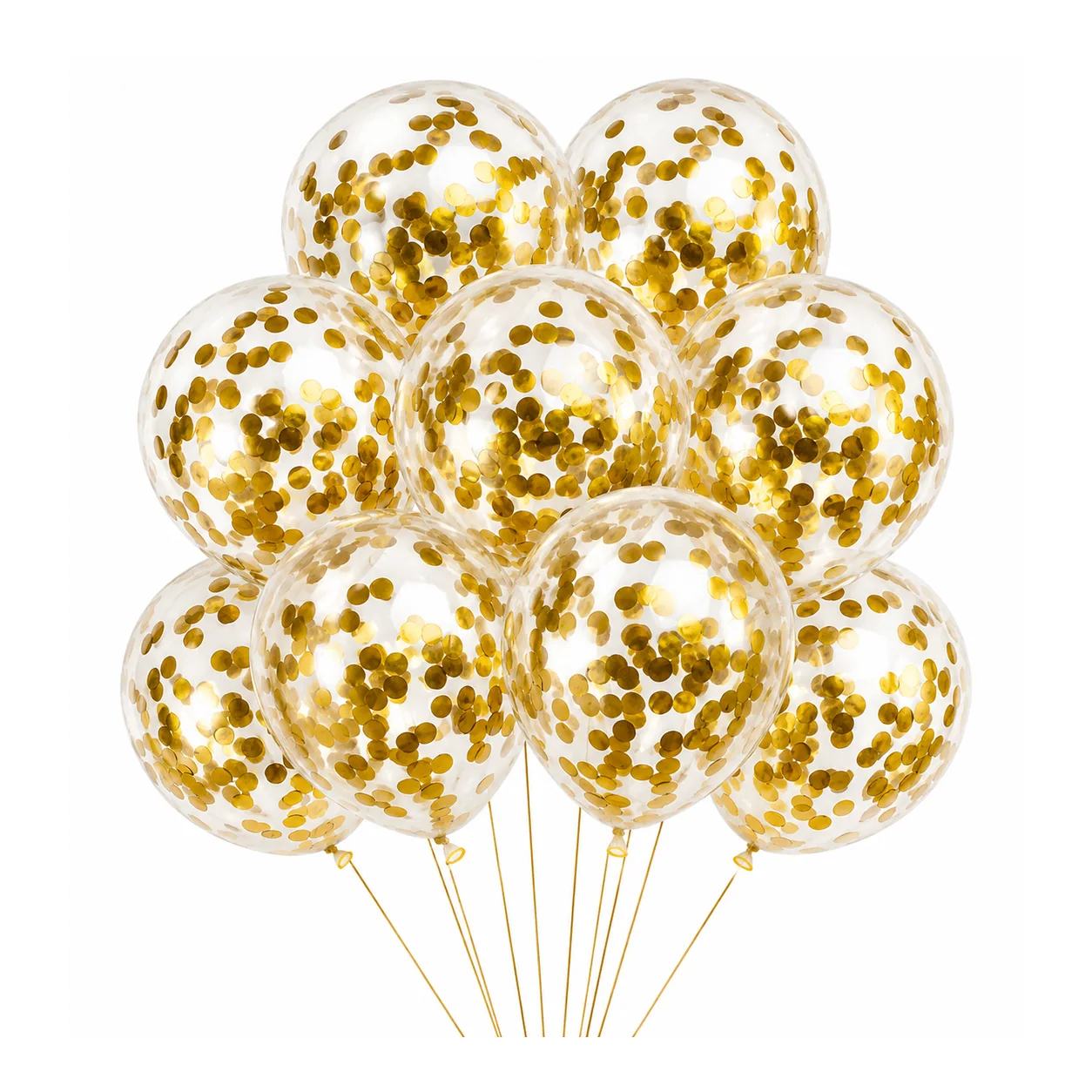 Gold Confetti Balloons
