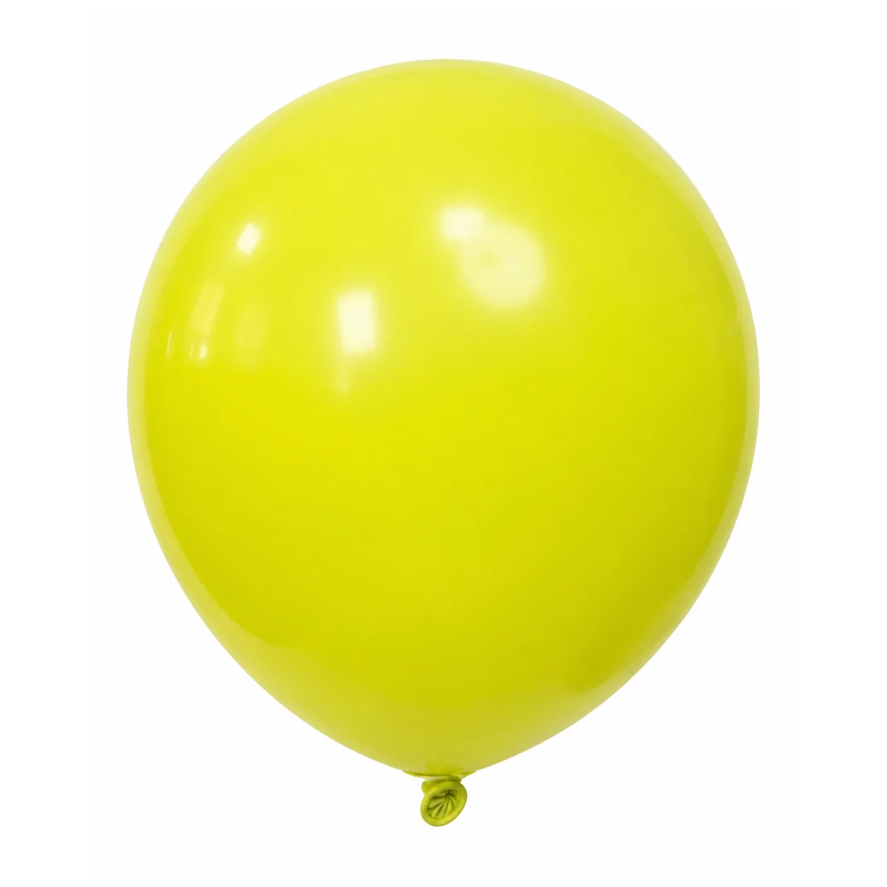 18 inch lemon yellow macaron pastel balloon detail image