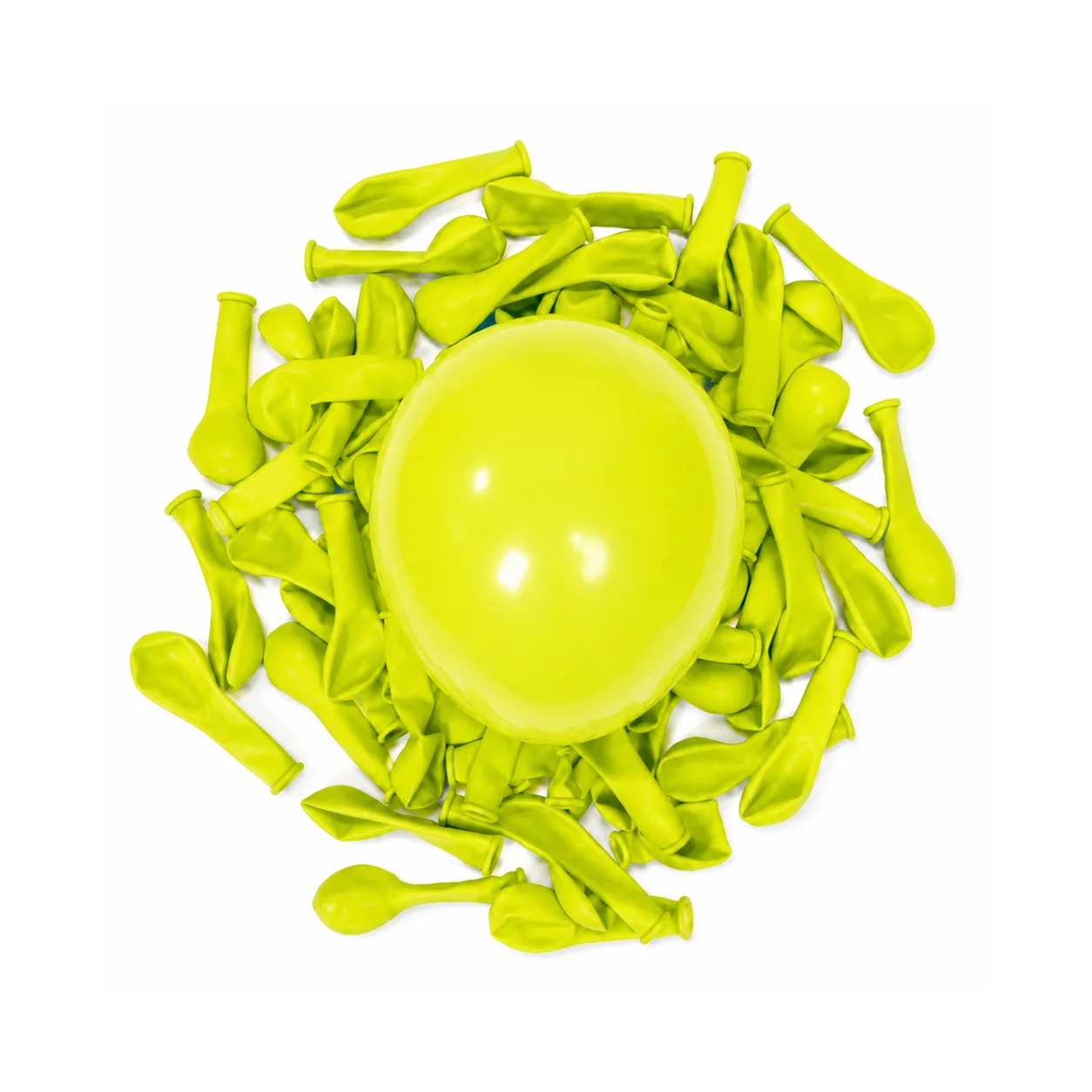 5 inch lemon yellow macaron pastel balloon detail image