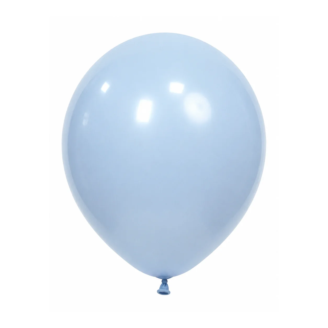10 inch macaron pastel balloon in light blue latex balloon