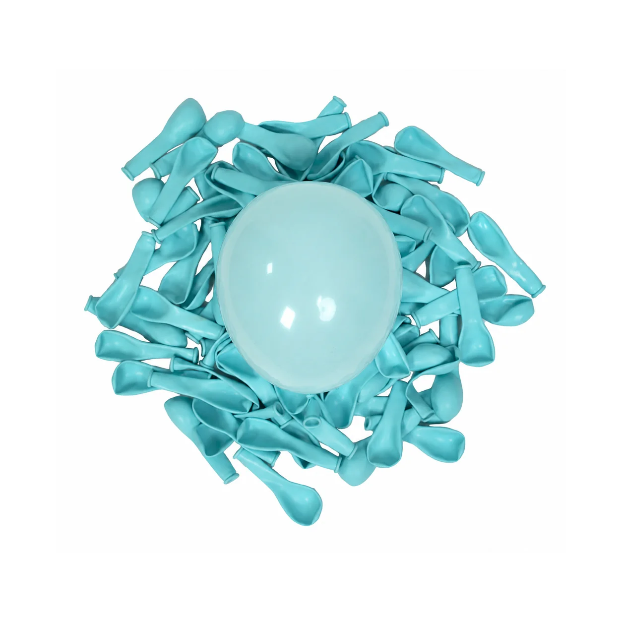 5 inch light blue macaron pastel balloon detail image