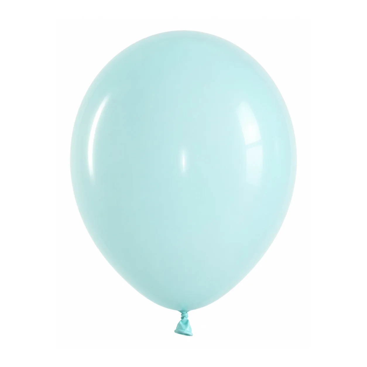 10 inch macaron pastel balloon in mint blue latex balloon
