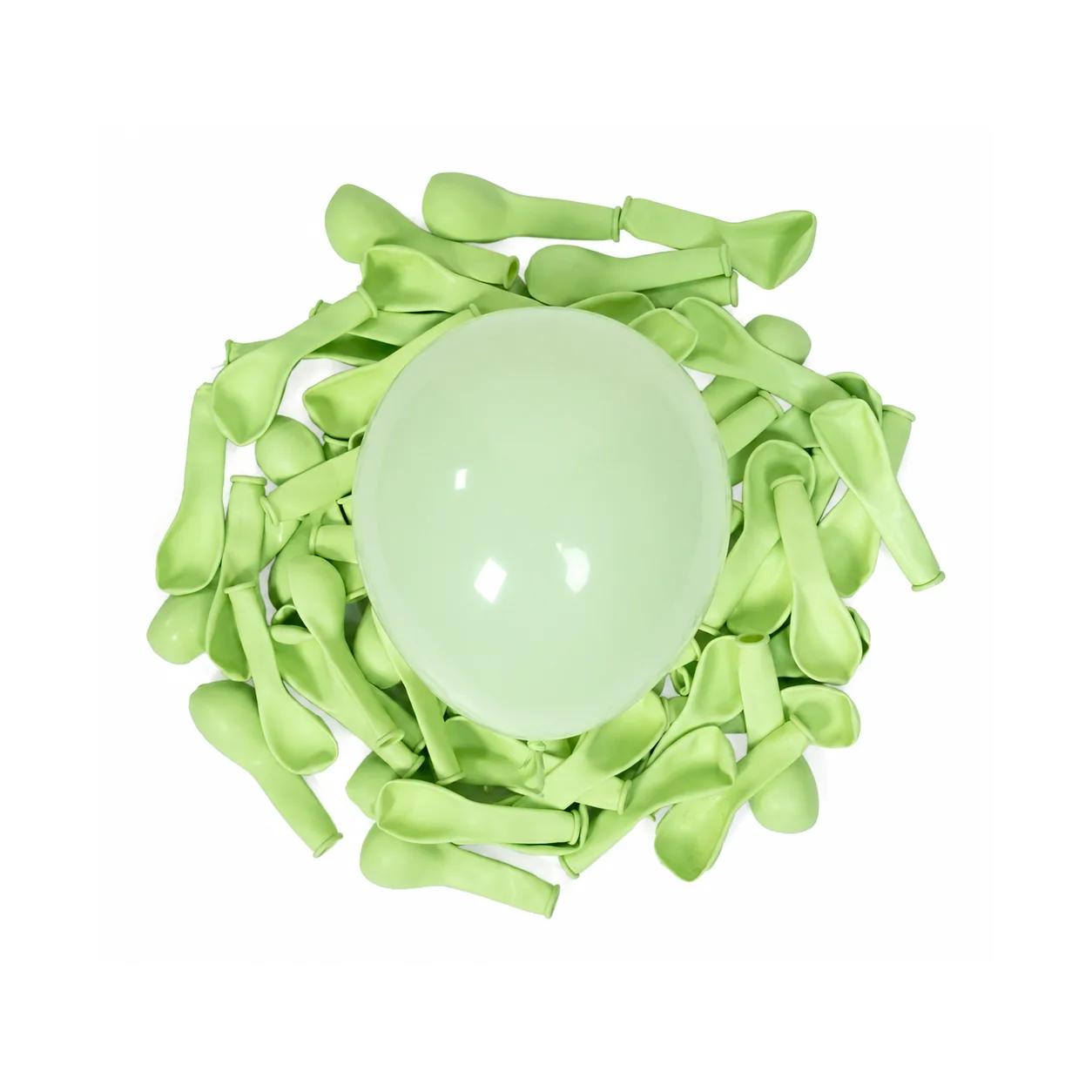 5 inch mint green macaron pastel balloon detail image
