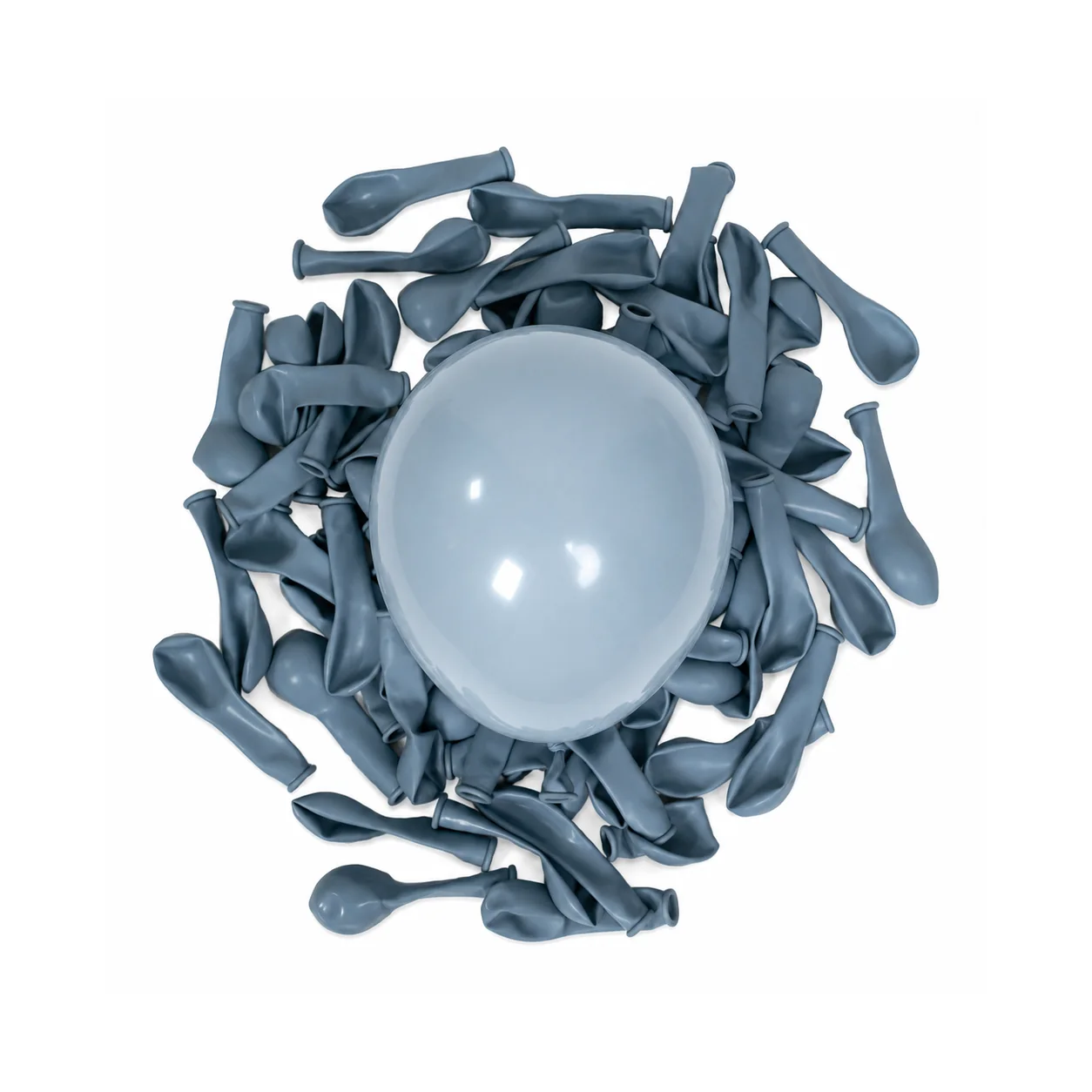 5 inch mist blue macaron pastel balloon detail image