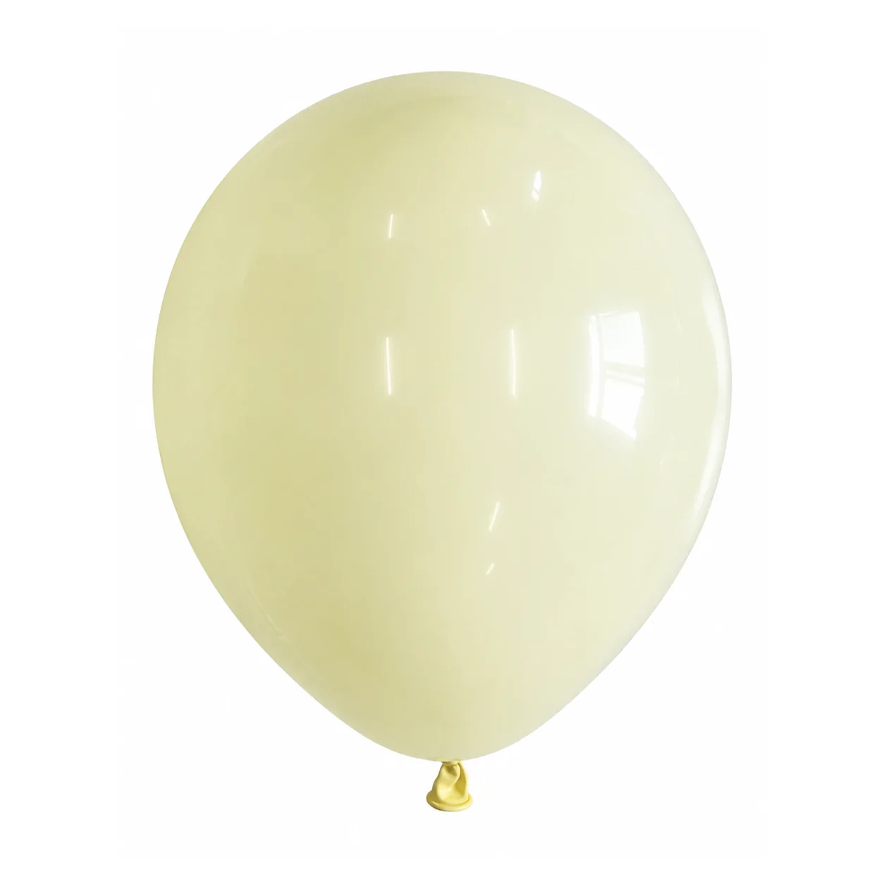 12 inch pale yellow macaron pastel balloon detail image