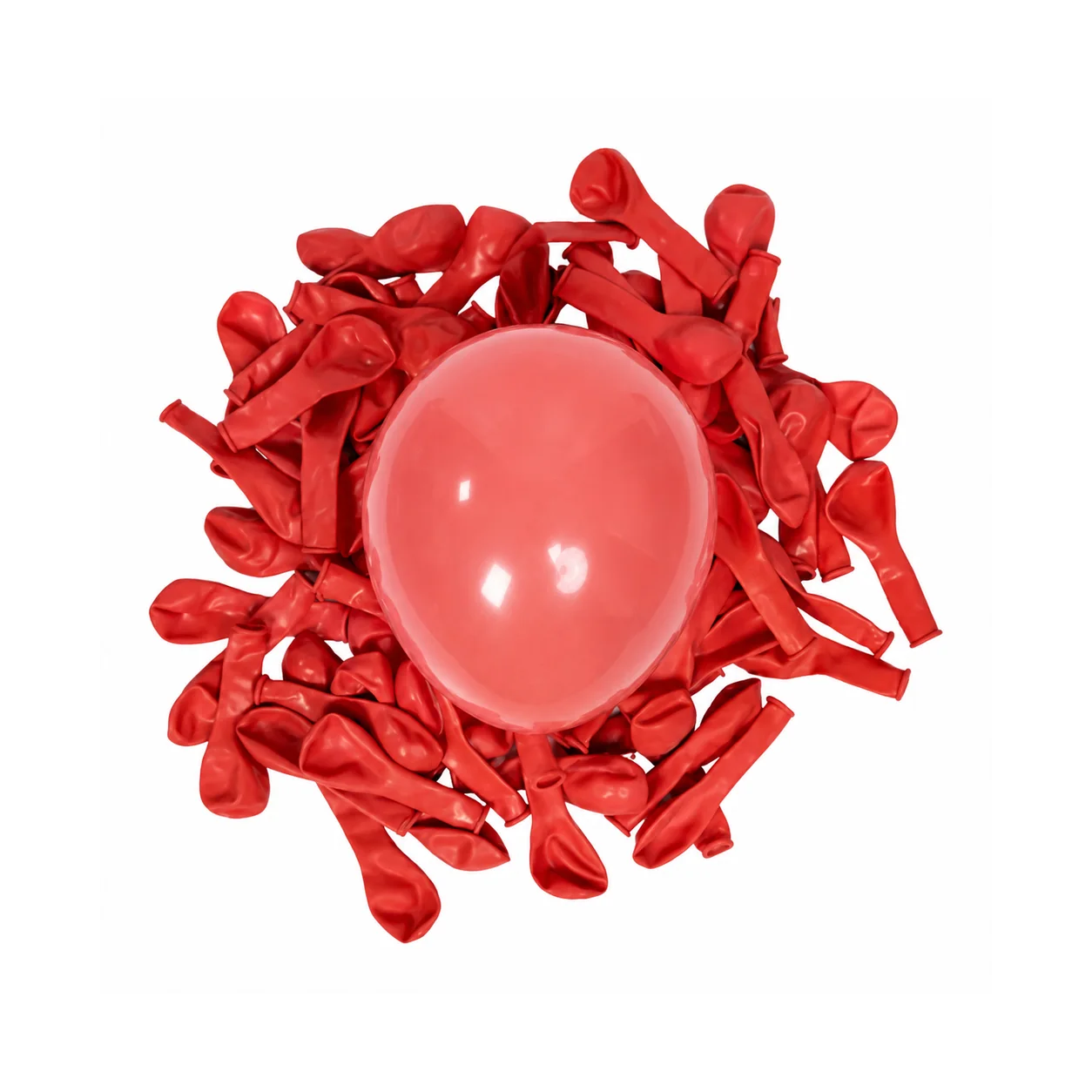 5 inch rose red macaron pastel balloon detail image