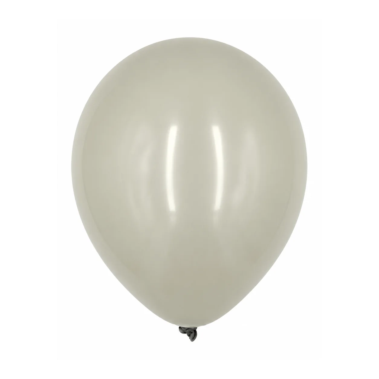 10 inch macaron pastel balloon in taupe grey latex balloon