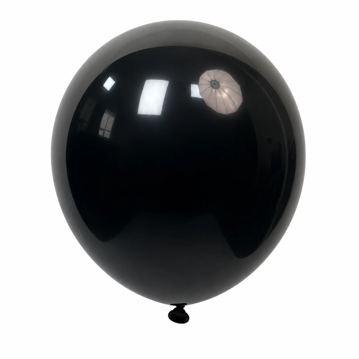 12 inch black matte balloon detail image
