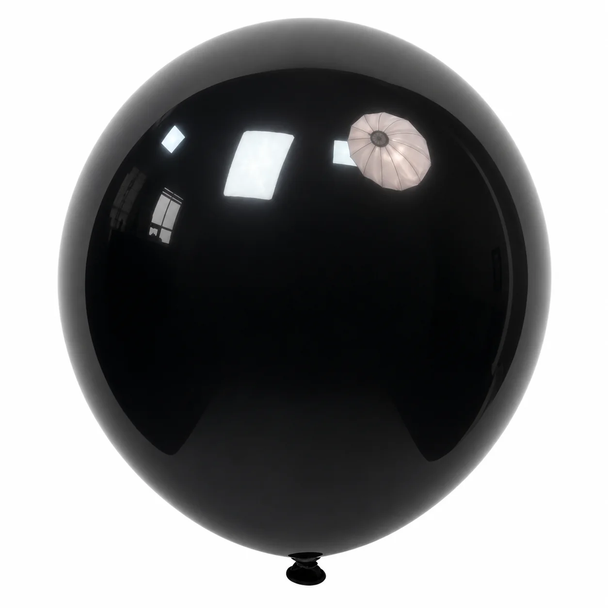 18 inch black matte balloon detail image
