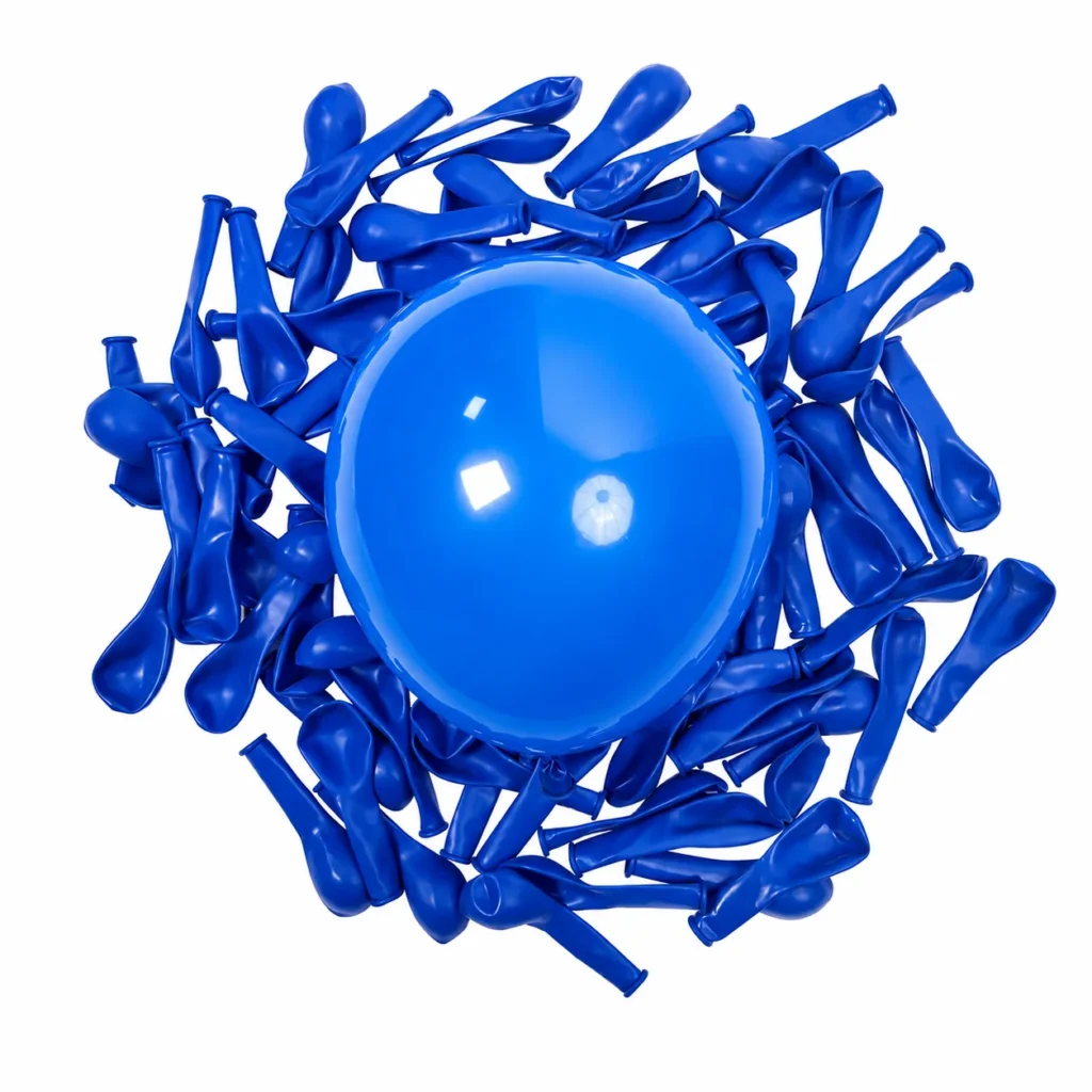 5 inch blue matte balloon