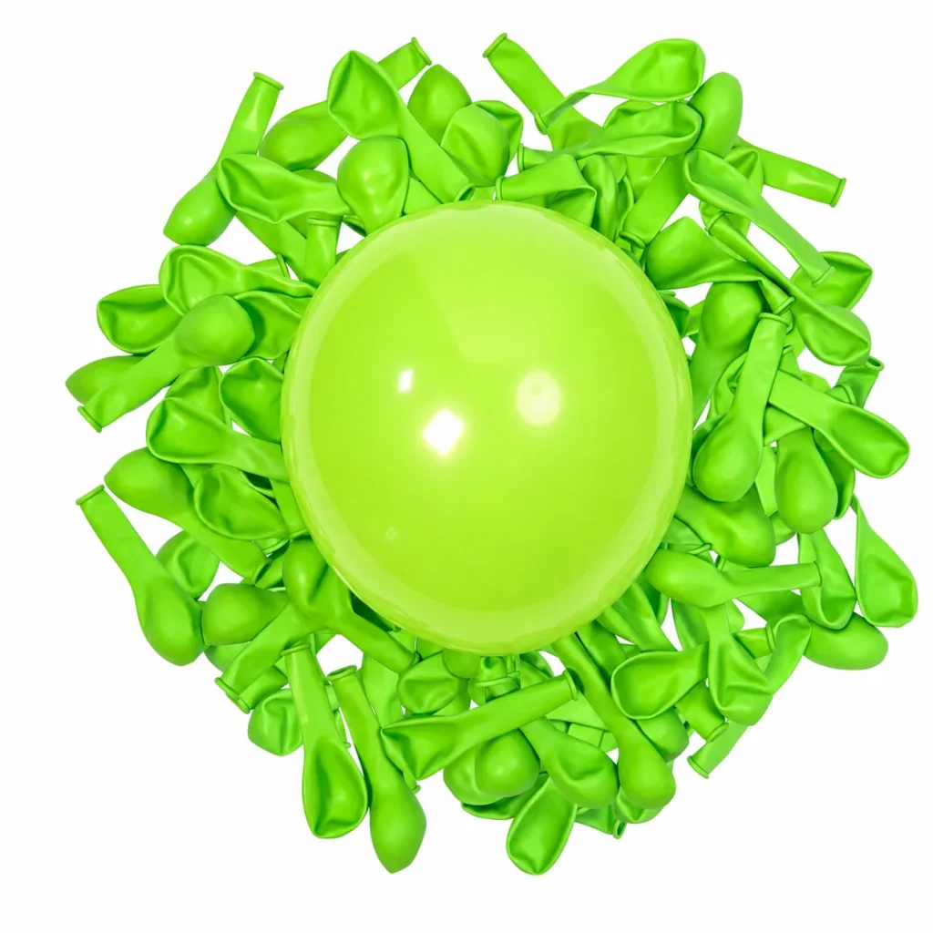 5 inch fruit green matte balloon