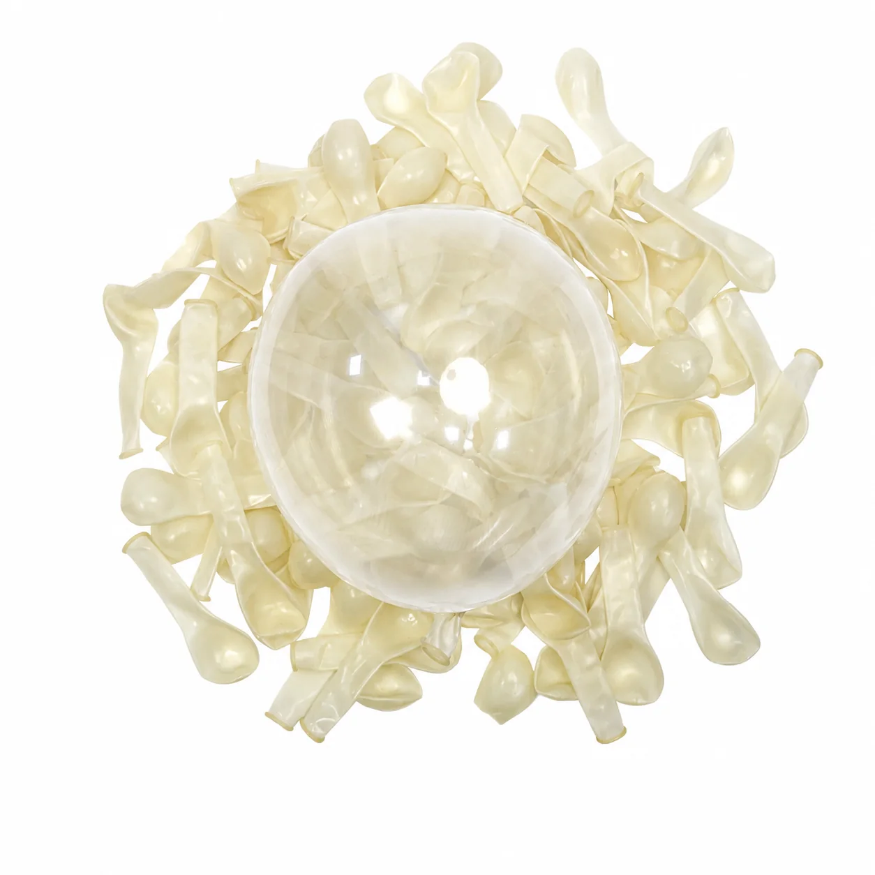 5 inch transparent matte balloon detail image