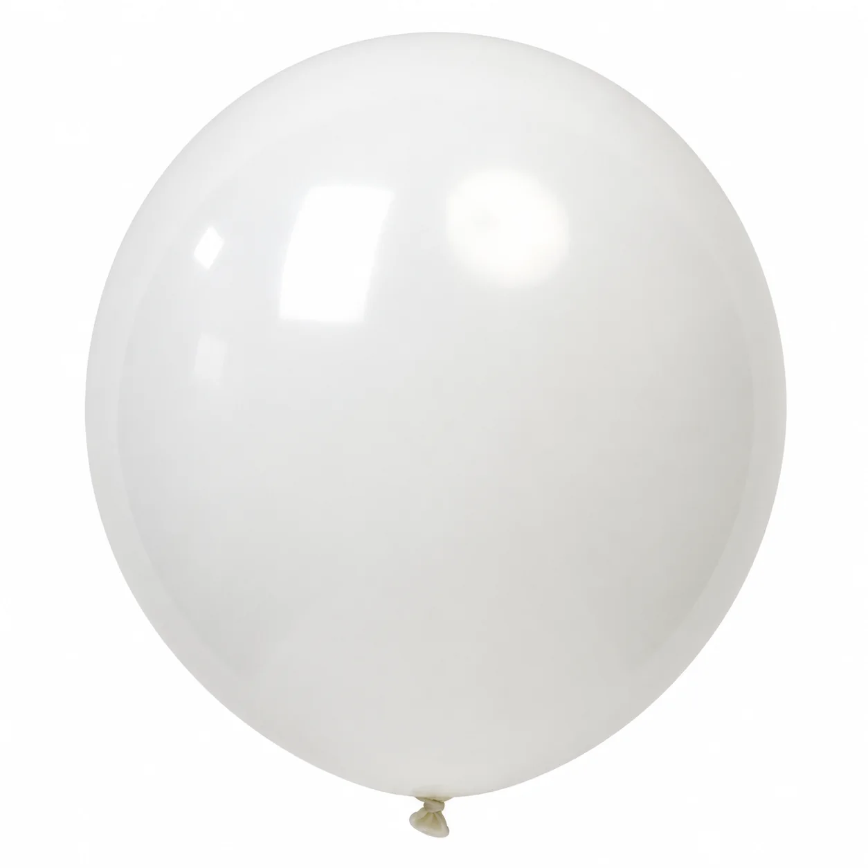 18 inch white matte balloon detail image