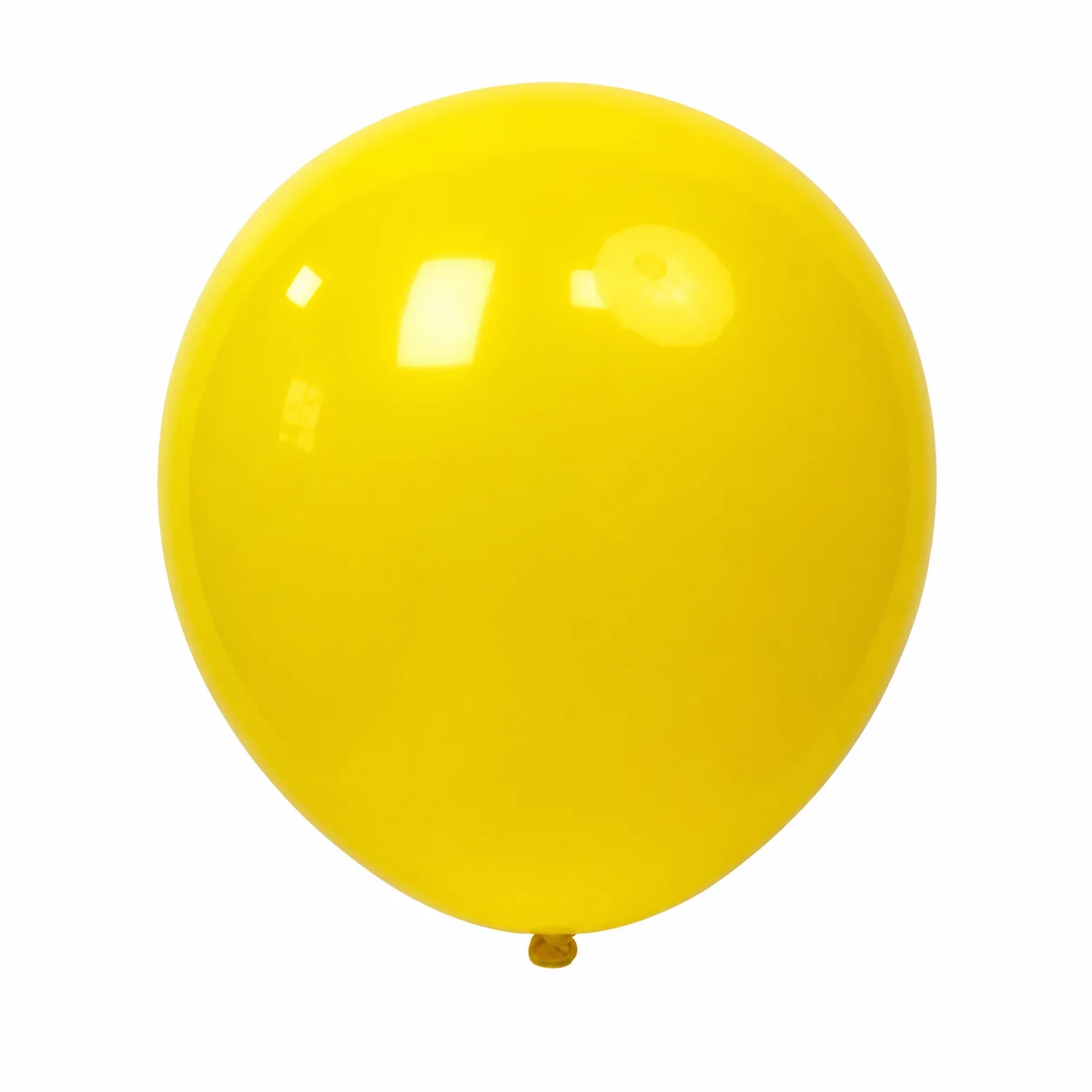12 inch yellow matte balloon detail image
