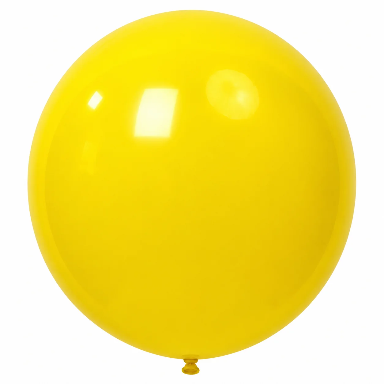 18 inch yellow matte balloon detail image