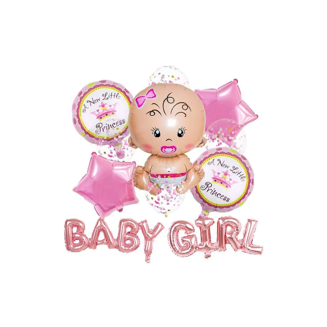 Baby Girl Foil Balloons wholesale party balloon image 1