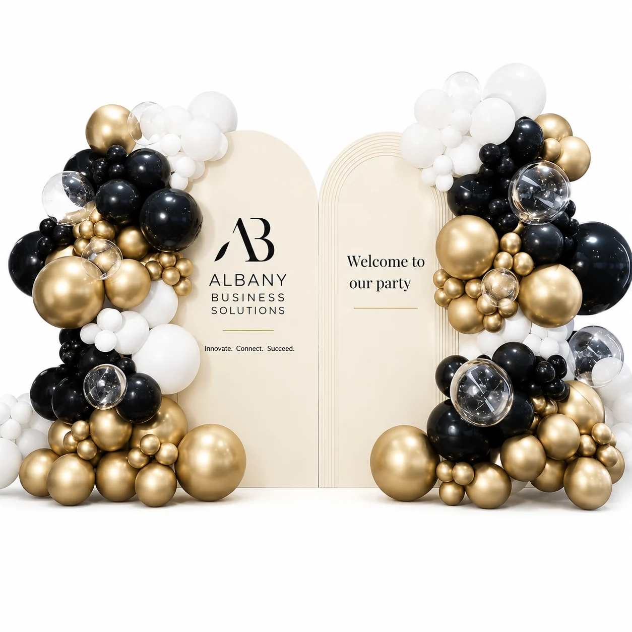 Black Gold Corporate Event Balloon Kit