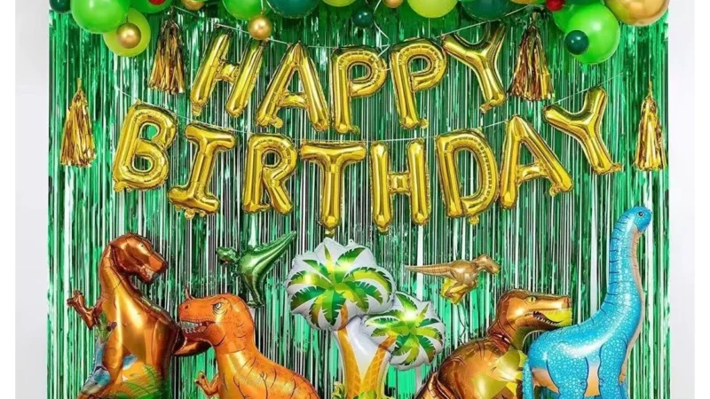 Dinosaur Green Birthday Party Balloon Kit wholesale party balloon image 1