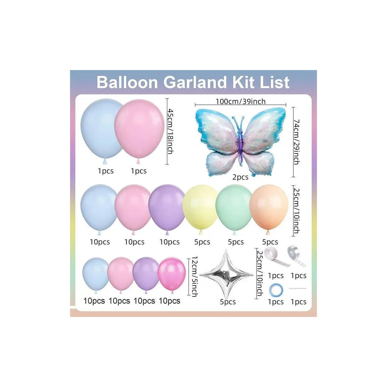 Lavender Birthday Party Balloon Kit wholesale party balloon image 2