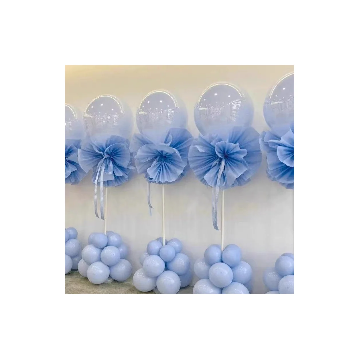 Light Blue Balloon Floor Column wholesale party balloon image 2