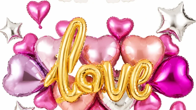 Love Heart Foil Balloon Wall wholesale party balloon image 1