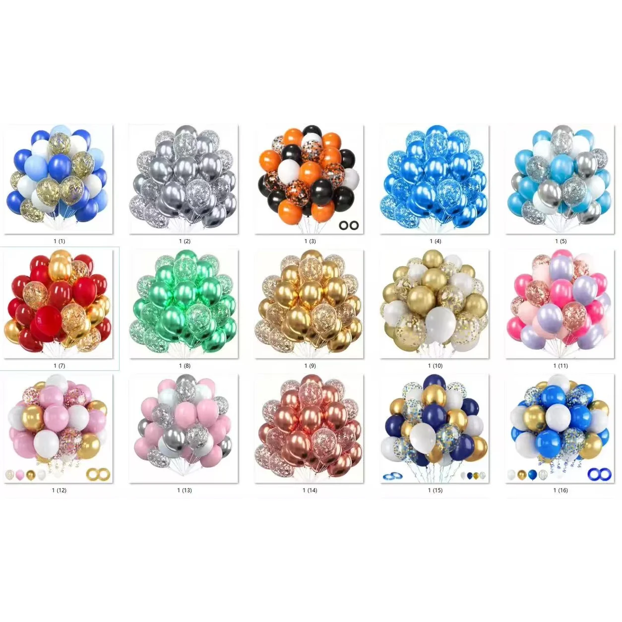 Metallic Confetti Balloon Decoration Kit wholesale party balloon image 3