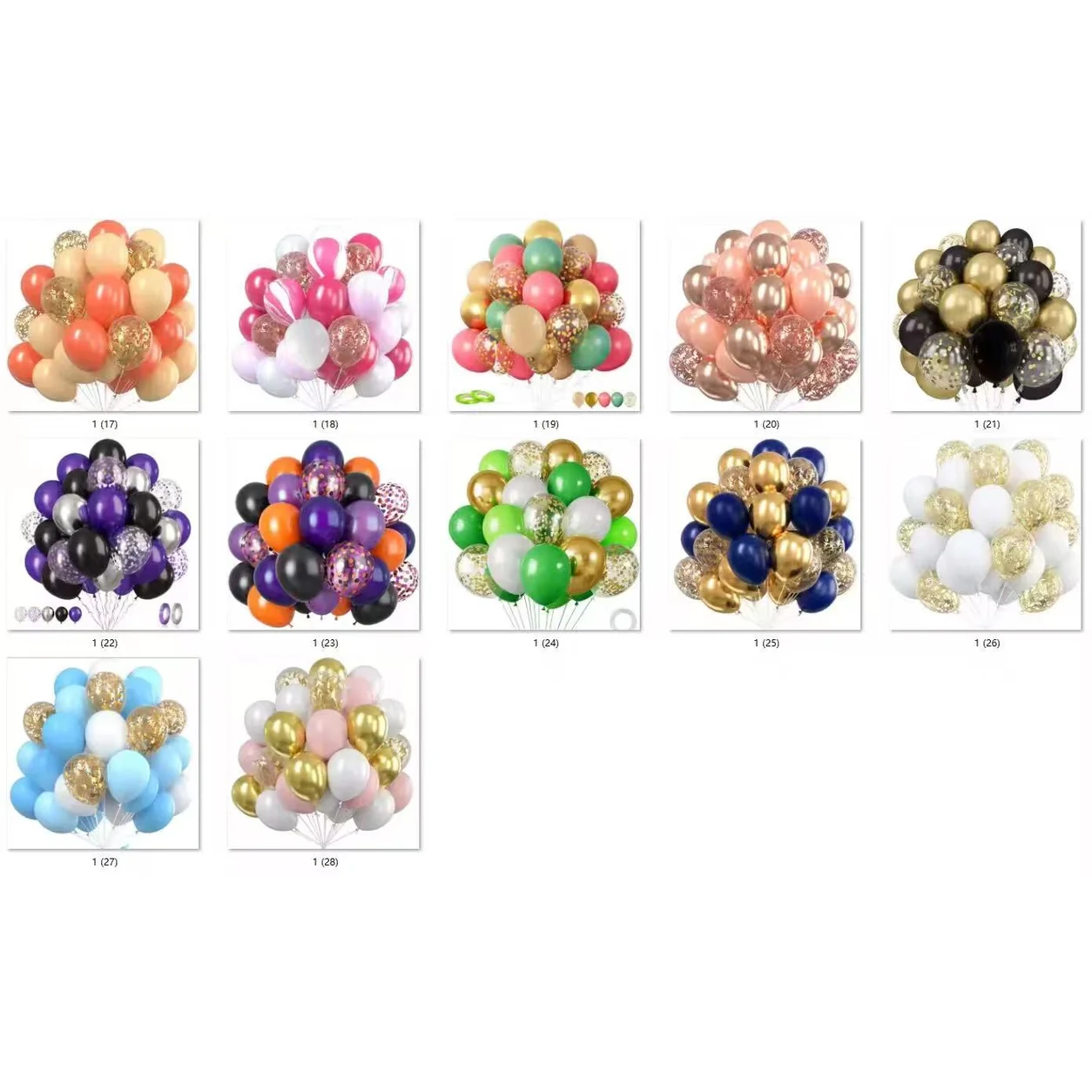 Metallic Confetti Balloon Decoration Kit wholesale party balloon image 4