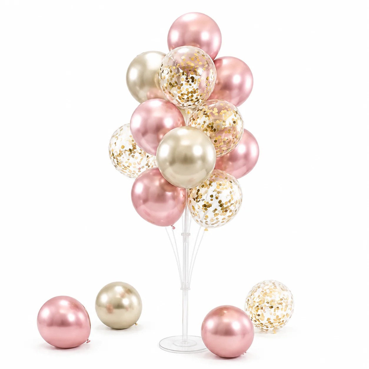 Metallic Confetti Balloon Floor Column wholesale party balloon image 1