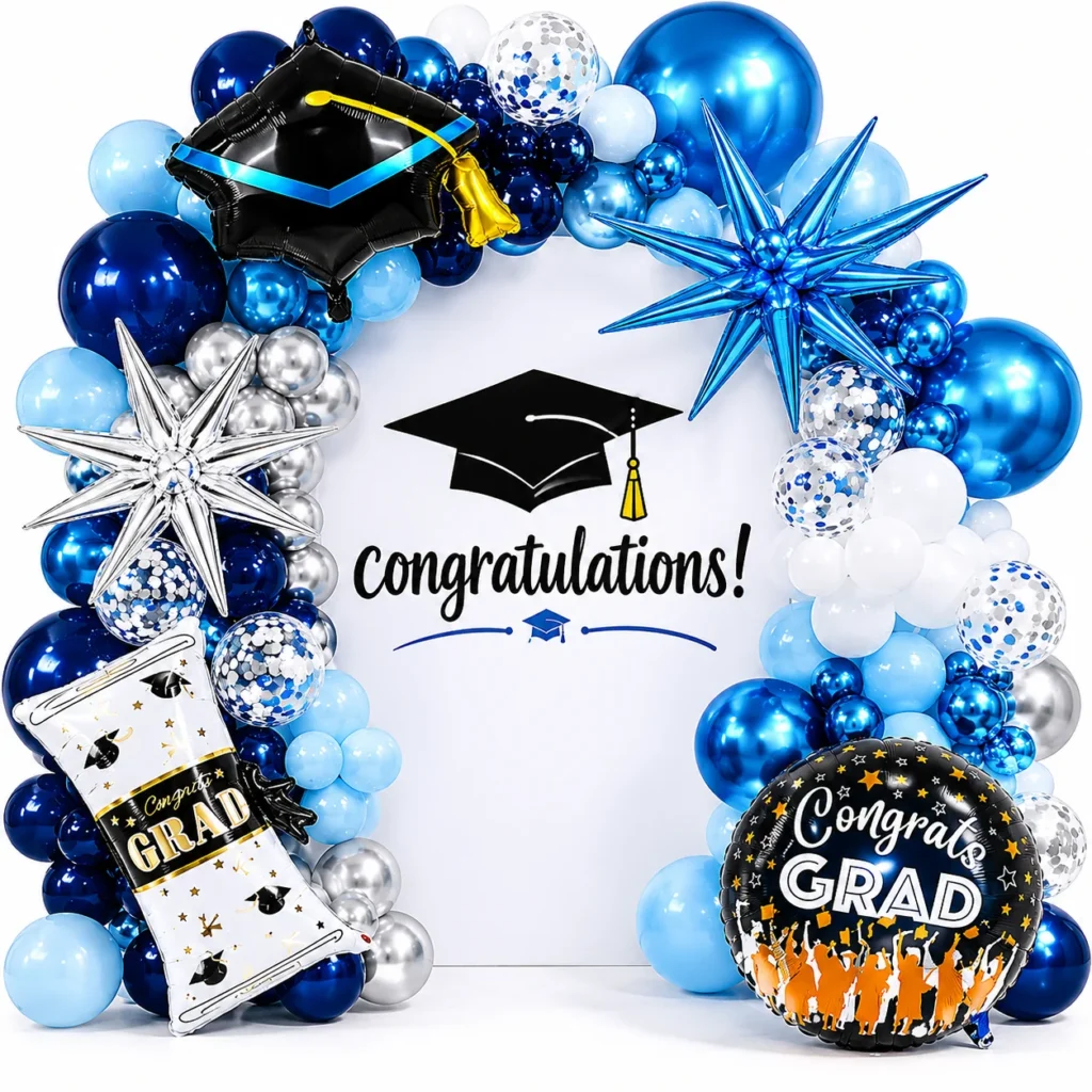 Ocean Blue Graduation Balloon Kit wholesale party balloon image 1