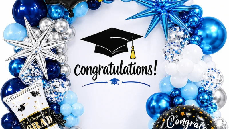 Ocean Blue Graduation Balloon Kit wholesale party balloon image 1