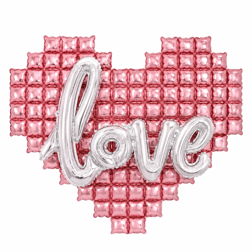 Pink Love Balloon Wall wholesale party balloon image 1