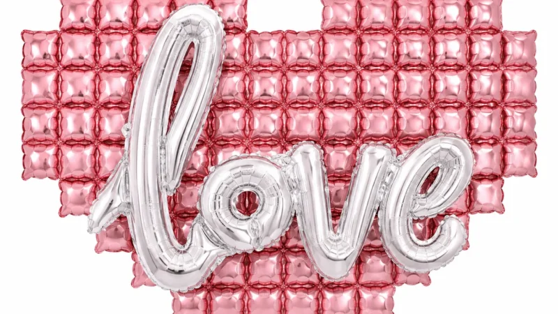 Pink Love Balloon Wall wholesale party balloon image 1