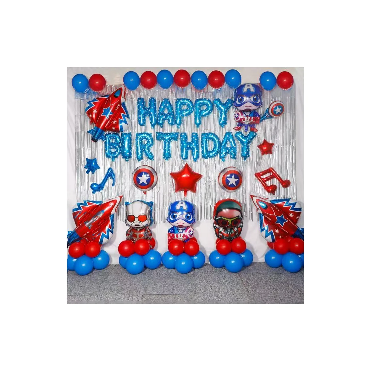 Superhero Theme Birthday Party Balloon Kit wholesale party balloon image 1