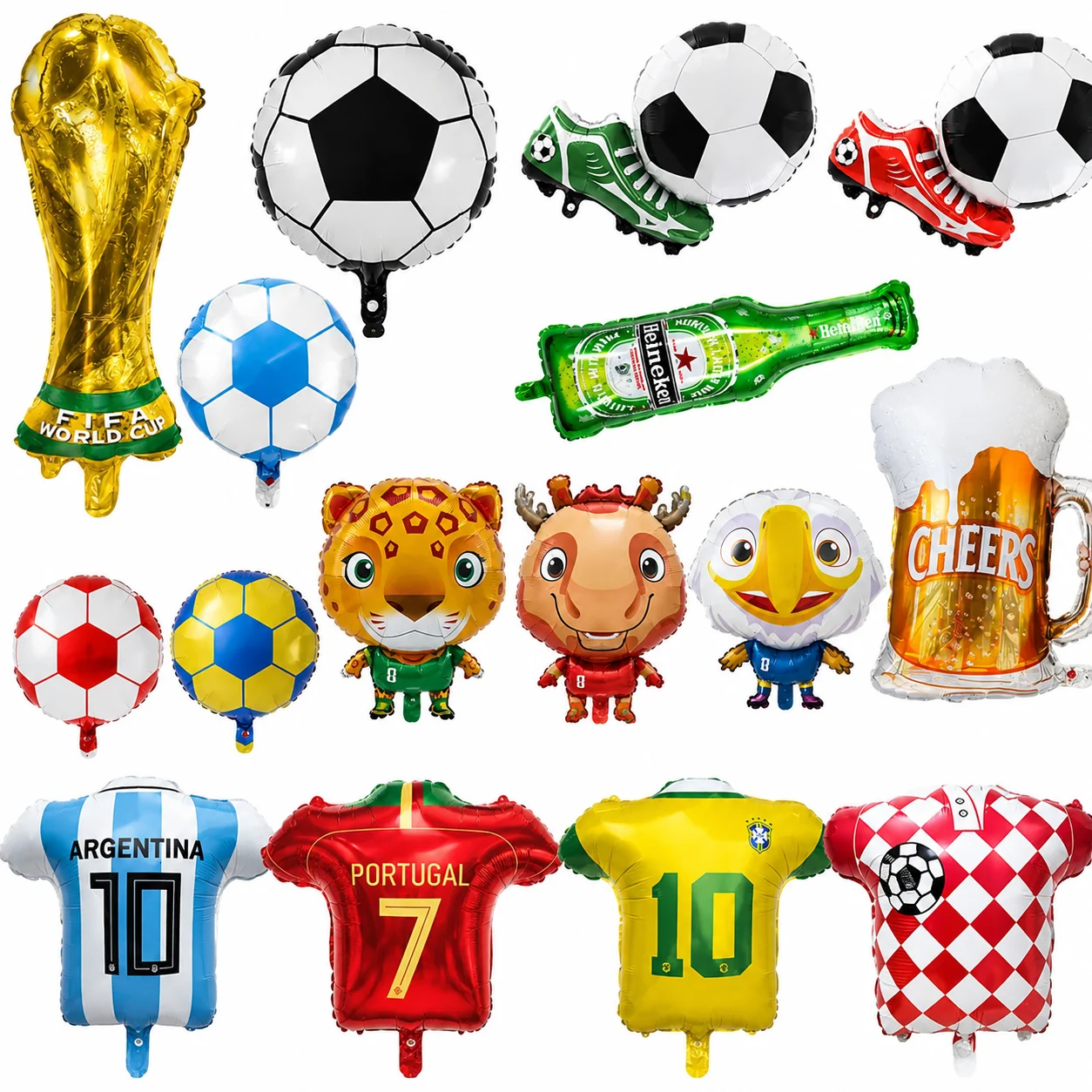 World Cup Theme Foil Balloon Decoration Kit wholesale party balloon image 2