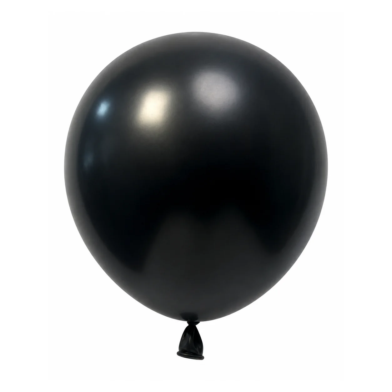12 inch chrome black metallic balloon detail image