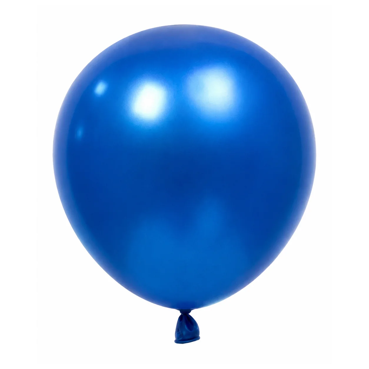 18 inch chrome blue metallic balloon detail image