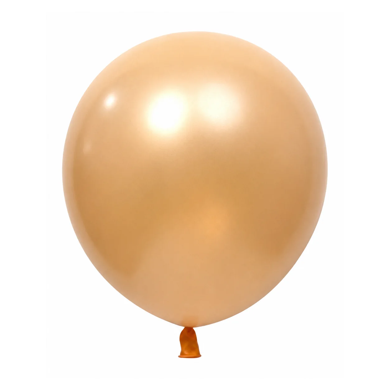 12 inch chrome champagne gold metallic balloon detail image