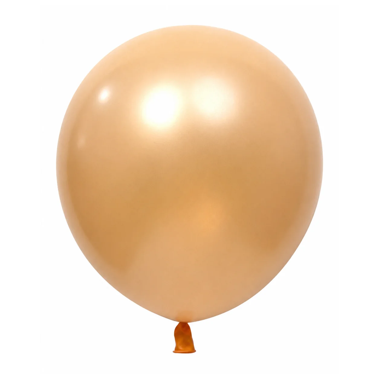 18 inch chrome champagne gold metallic balloon detail image
