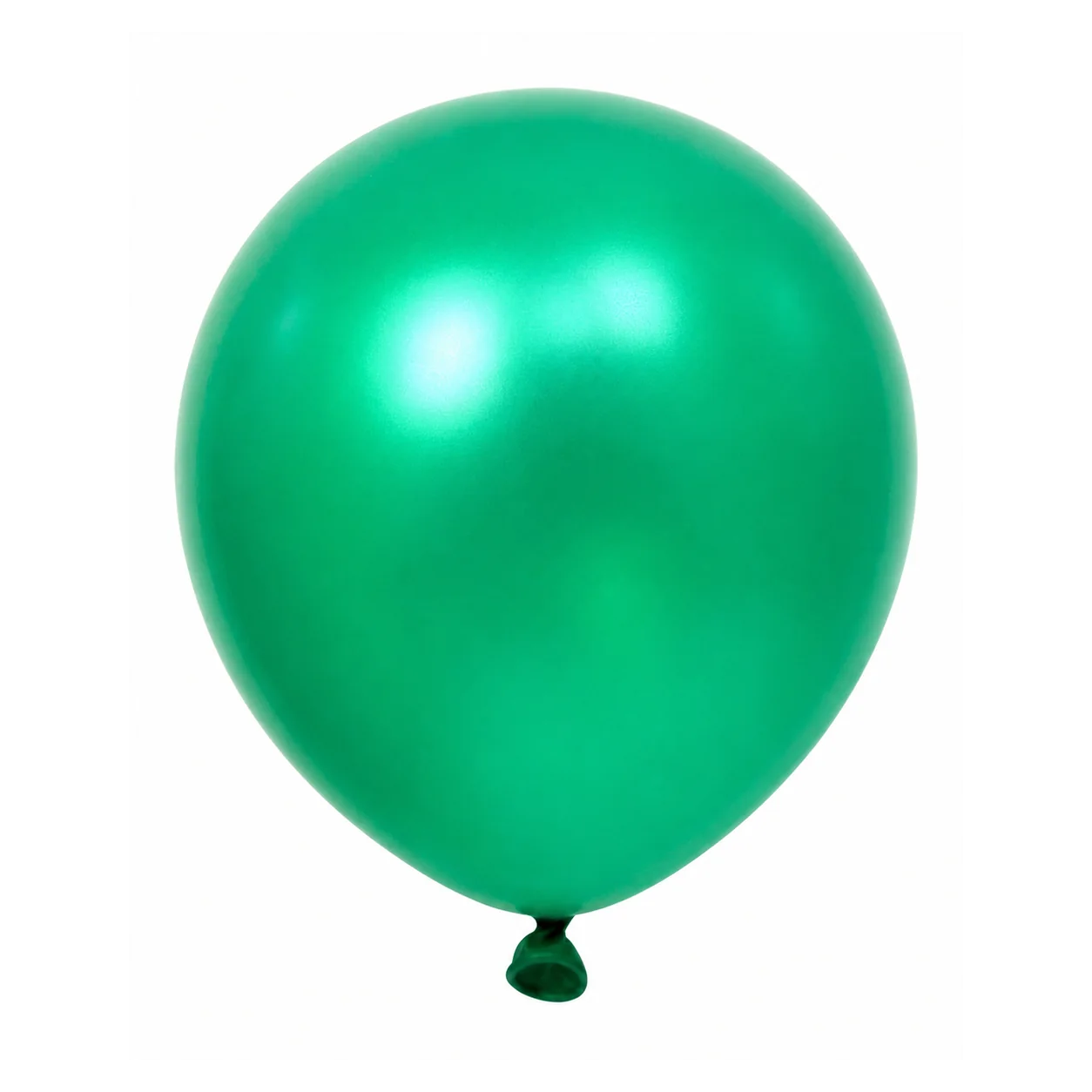 12 inch chrome green metallic balloon detail image