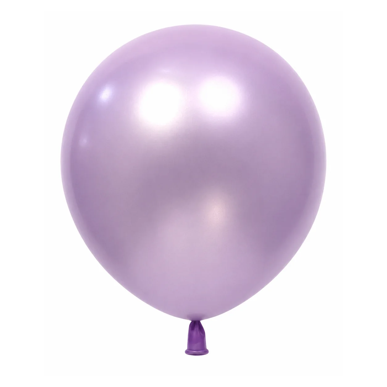 12 inch chrome lavender metallic balloon detail image
