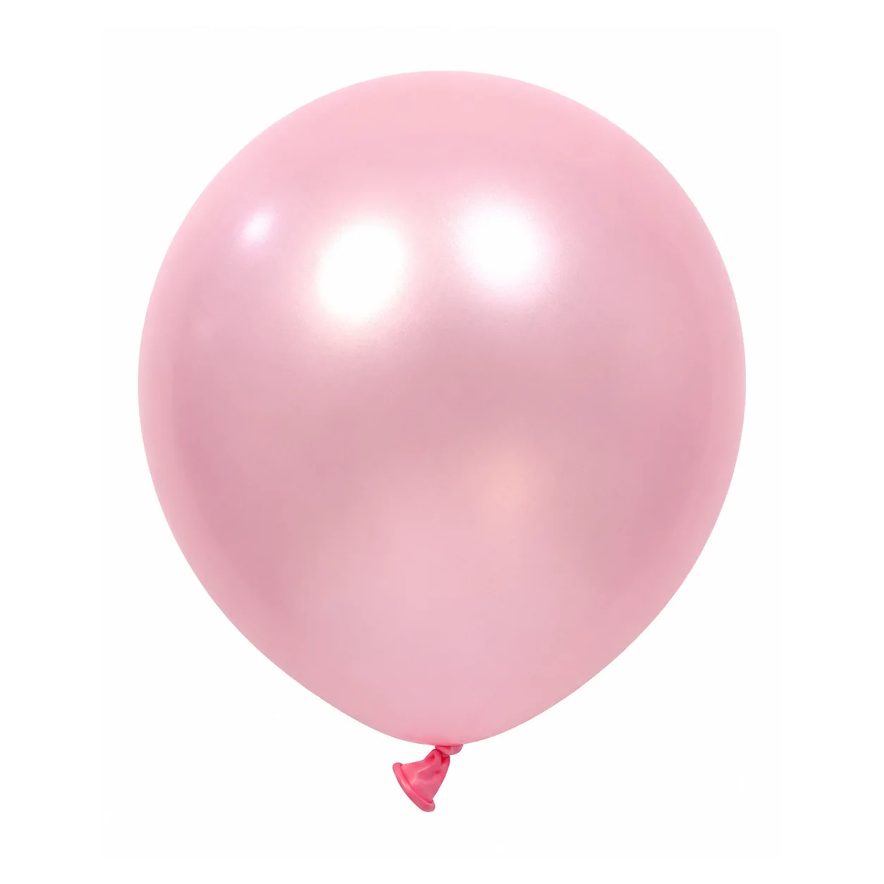 12 inch chrome light pink metallic balloon detail image