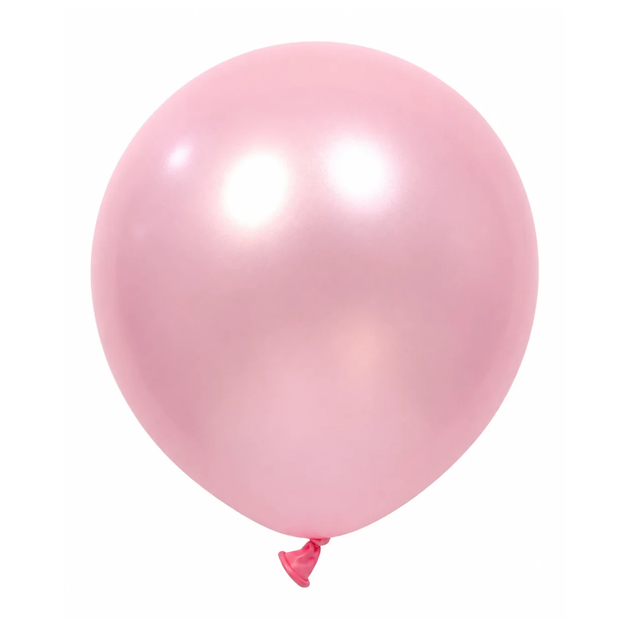 18 inch chrome light pink metallic balloon detail image