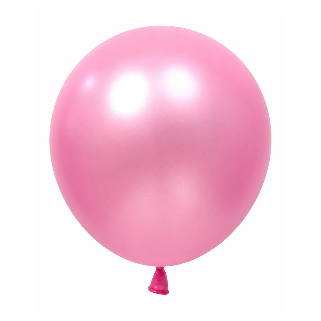 12 inch chrome pink metallic balloon detail image
