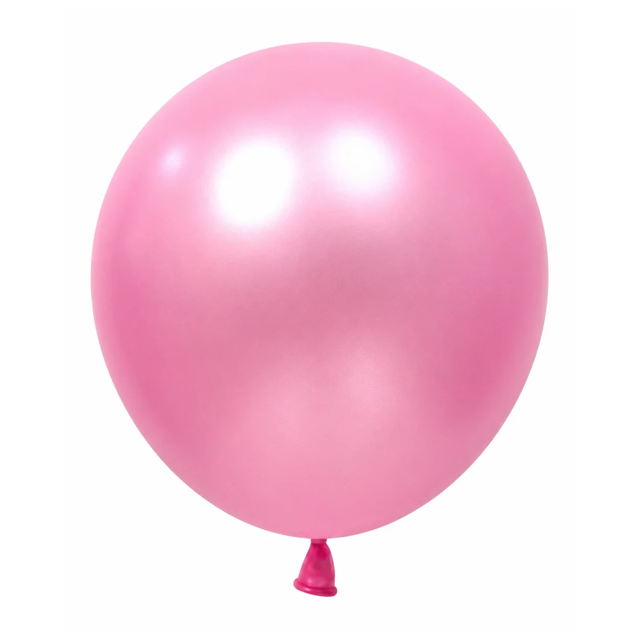 18 inch chrome pink metallic balloon detail image